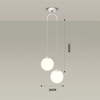 Glass Globe Ball Pendant Light – Elegant Ceiling Light for Modern Homes, Living Rooms, or Entryways