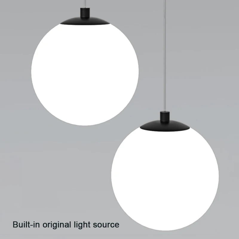 Glass Globe Ball Pendant Light – Elegant Ceiling Light for Modern Homes, Living Rooms, or Entryways