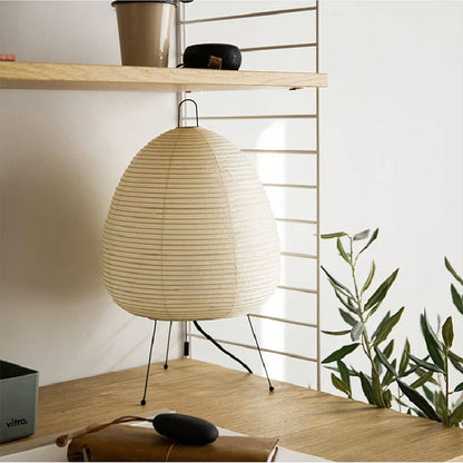 Japanese Design Table Lamp – Adjustable Light Modes with Soft Warm & White Illumination