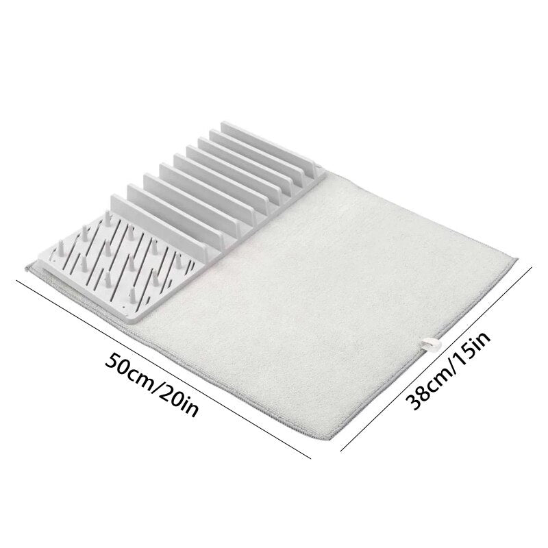 ClearTap Foldable Dish Rack – Luxus Collection Multi-Purpose Kitchen Organizer