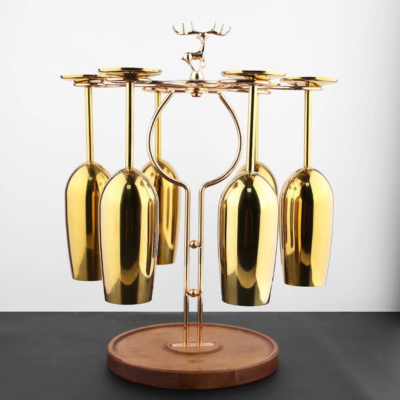 Wine & Champagne Glass Rack – Elegant Bar & Home Organizer