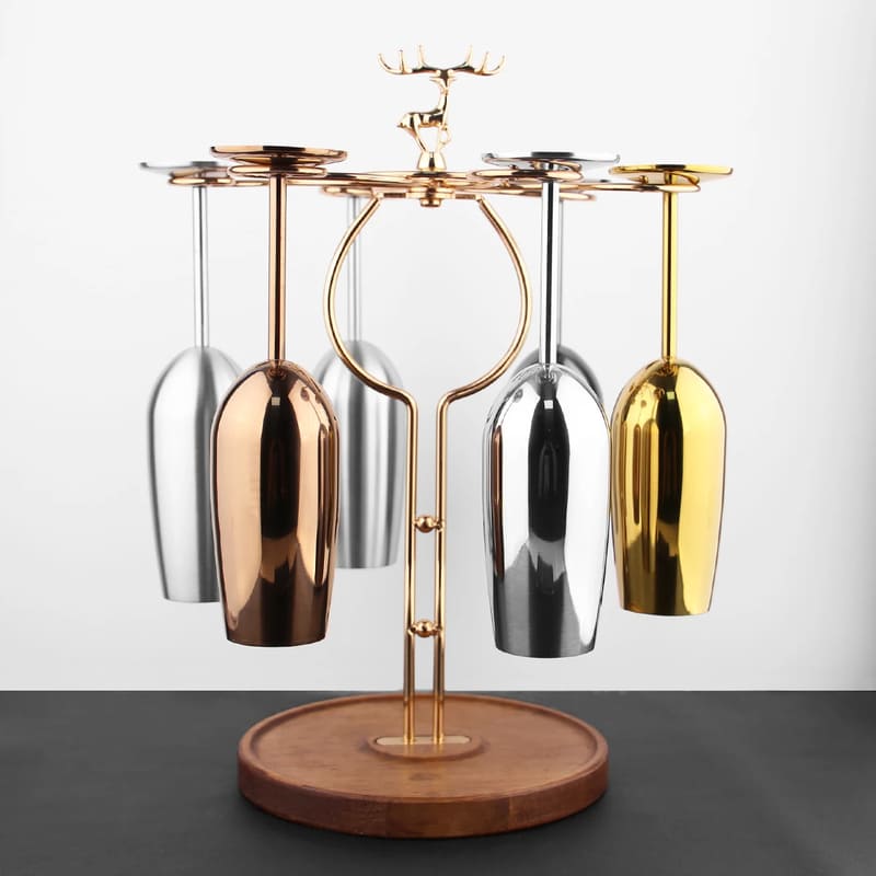 Wine & Champagne Glass Rack – Elegant Bar & Home Organizer