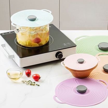 Foldable Universal Silicone Lid for Microwave – Anti-Splash Kitchen Cover