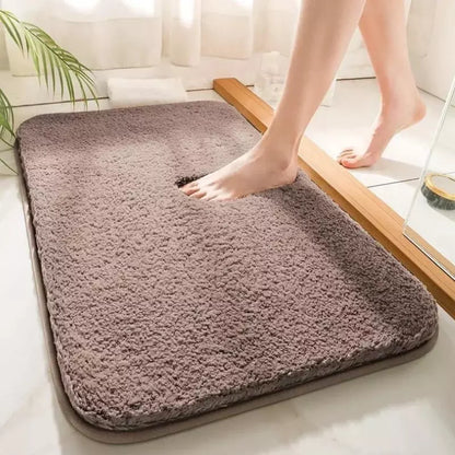 Fluffy Absorbent Non-Slip Bathroom Mat — Ultra Soft Rug for Shower, Spa & Bedroom | Aura Vibes