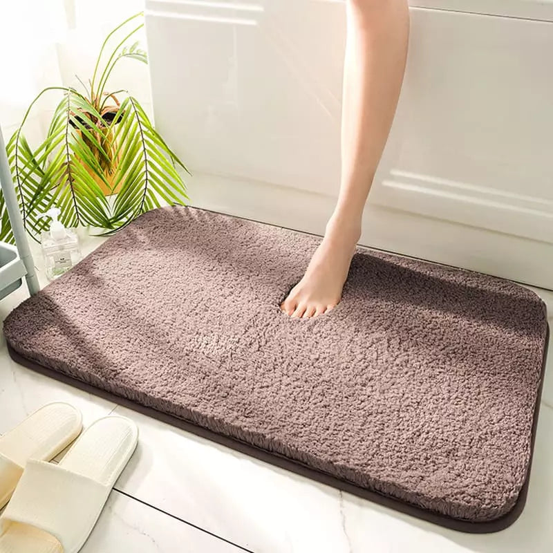 Fluffy Absorbent Non-Slip Bathroom Mat — Ultra Soft Rug for Shower, Spa & Bedroom | Aura Vibes