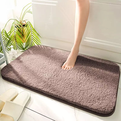 Fluffy Absorbent Non-Slip Bathroom Mat — Ultra Soft Rug for Shower, Spa & Bedroom | Aura Vibes