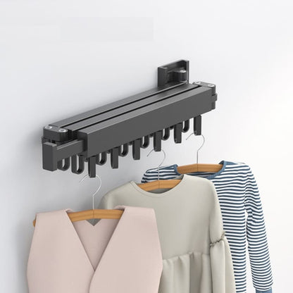 Wall-Mounted Retractable Clothes Drying Rack – Space-Saving Aluminum Design