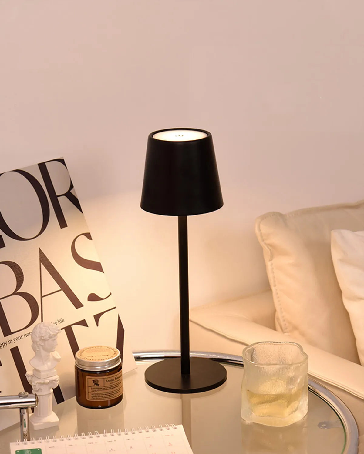 Waterproof Wireless LED Night Table Lamp for Bedroom, Camping or Outdoor Use