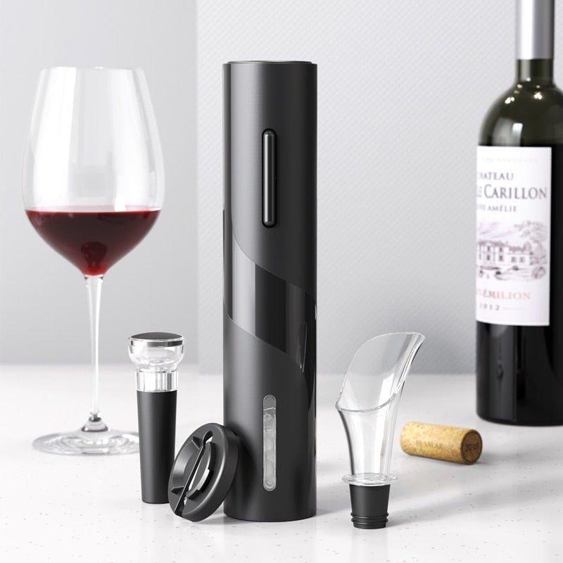 Electric Wine Opener – Automatic Cordless Bottle Opener with Foil Cutter for Home & Parties