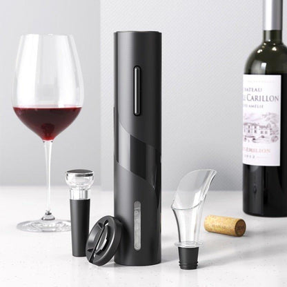 Electric Wine Opener – Automatic Cordless Bottle Opener with Foil Cutter for Home & Parties