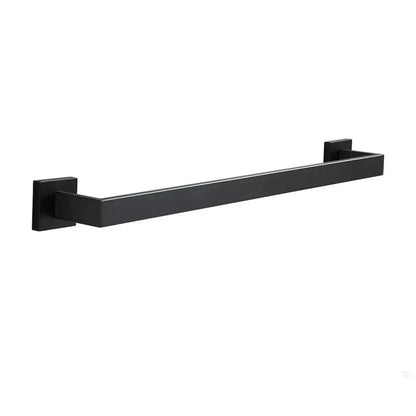 Black Matte Stainless Steel Bathroom Accessory Set – Modern Luxury Soap Dispenser & Organizer
