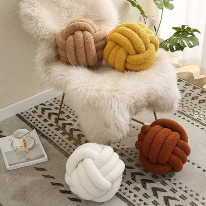 Knot Decorative Pillow – Modern Soft Cushion for Sofa, Couch, Bedroom & Cozy Living Room Decor