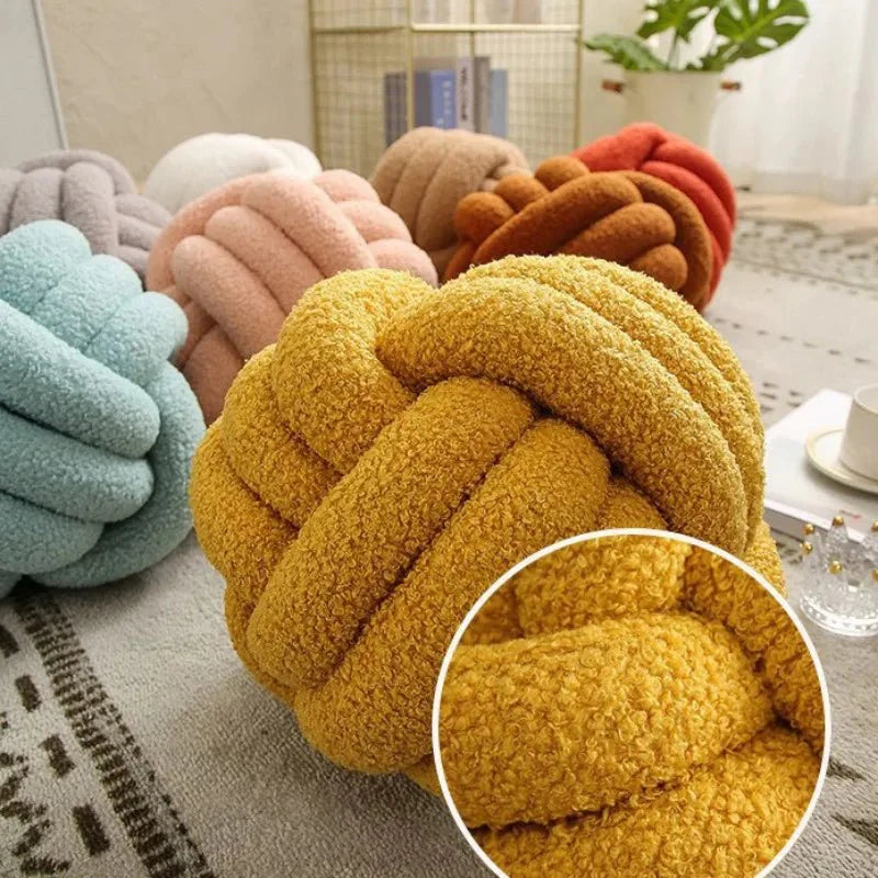 Knot Decorative Pillow – Modern Soft Cushion for Sofa, Couch, Bedroom & Cozy Living Room Decor