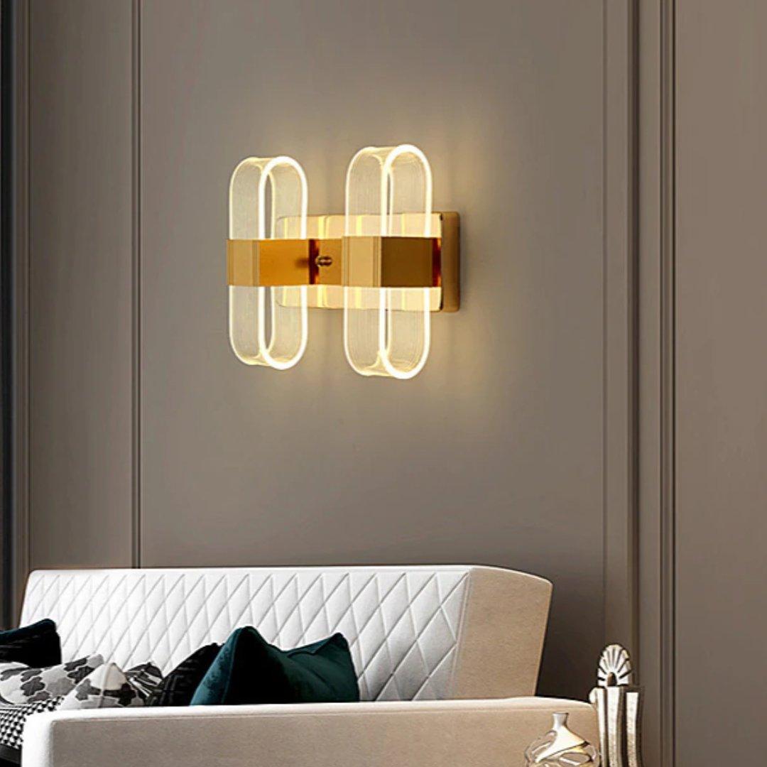 Adjustable Acrylic Wall Light by Arandecor – Stylish LED Sconce for Bedroom, Living Room & Office
