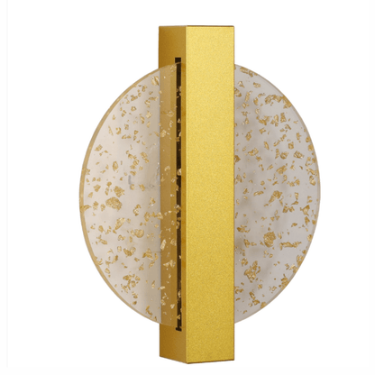 Round Decorative Wall Sconce with Crystal Glass Effect – Luxury Modern Wall Lighting Fixture