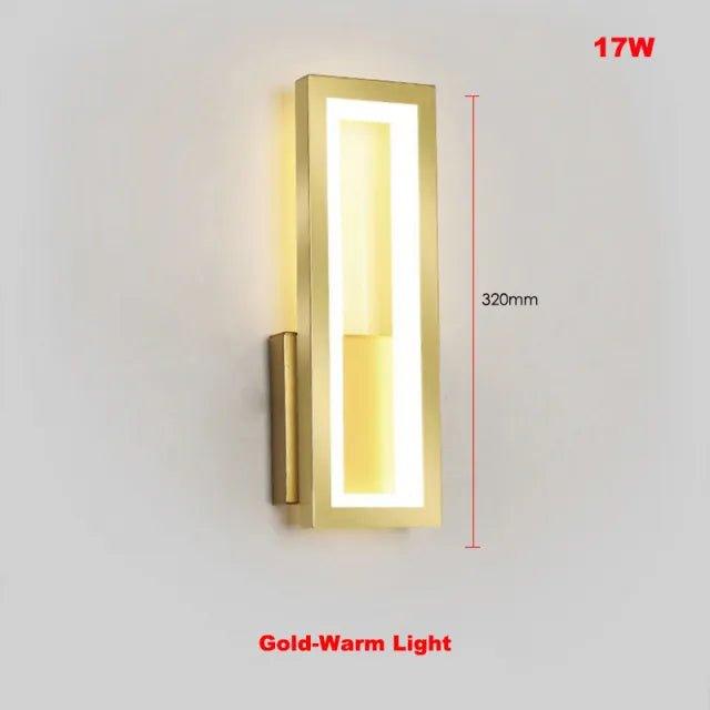 Minimalist LED Wall Sconce for Living Room – Modern Interior Lighting for Bedroom, Hallway & Office