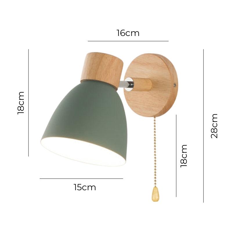 Woodsick Wall Sconce with built-in switch