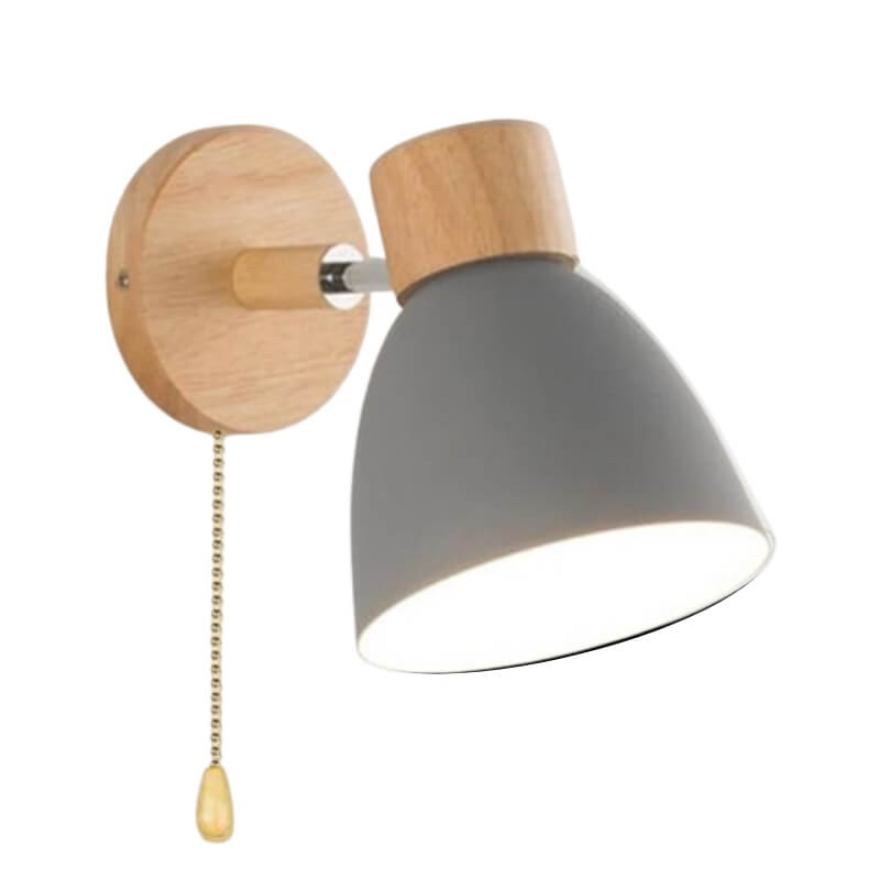 Woodsick Wall Sconce with built-in switch