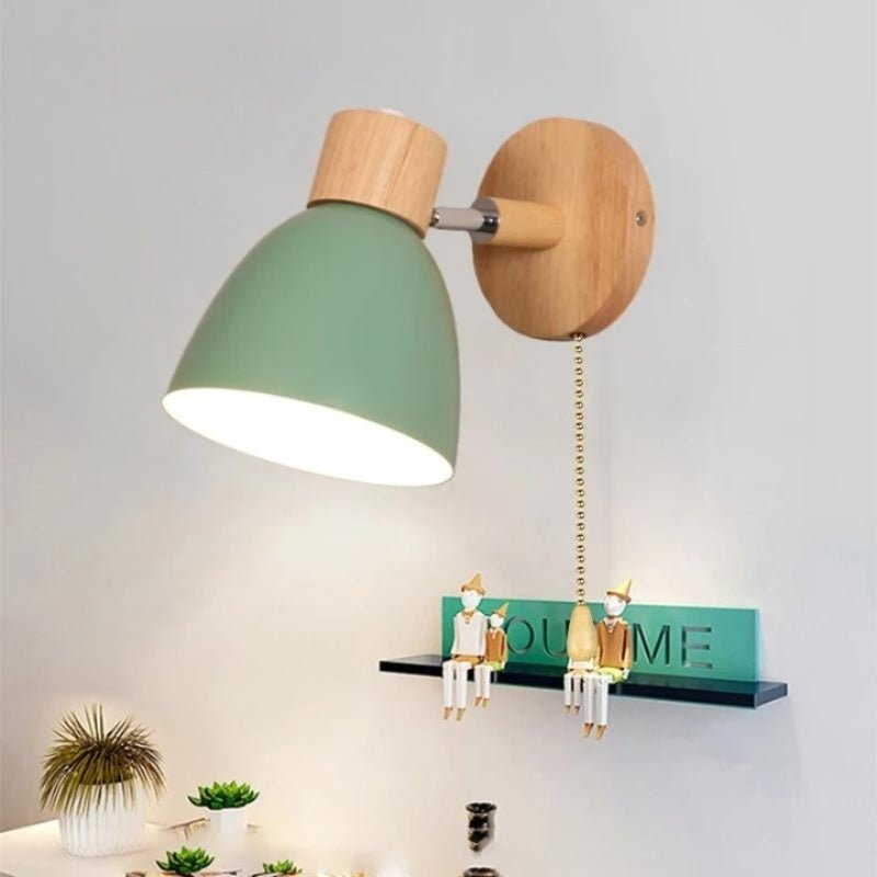 Woodsick Wall Sconce with built-in switch