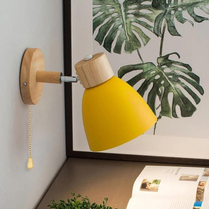 Woodsick Wall Sconce with built-in switch
