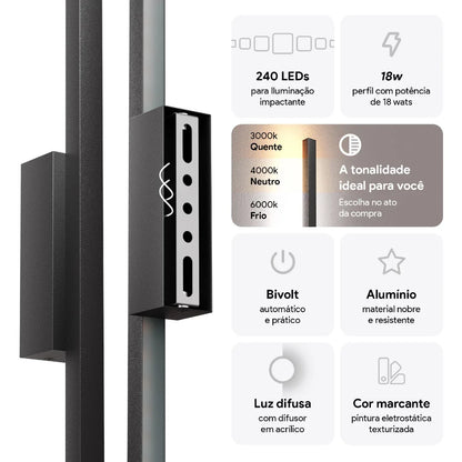 Fit Modern Indoor Wall Light – Minimalist LED Lamp for Bedroom, Living Room & Home Decor