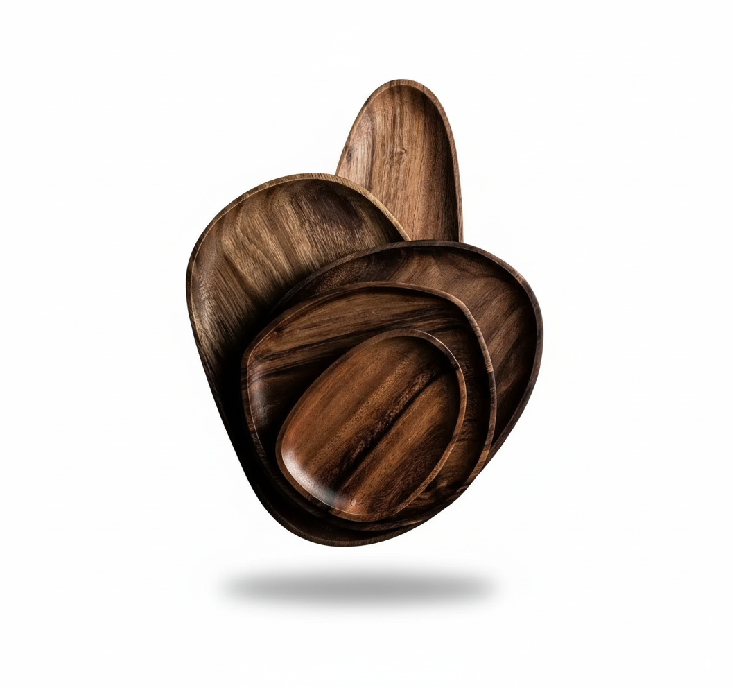 Acacia Wood Serving Tray – Rustic Elegance & Functional Kitchenware