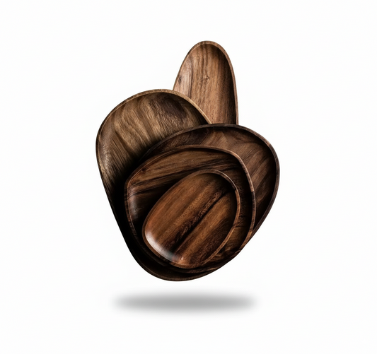 Acacia Wood Serving Tray – Rustic Elegance & Functional Kitchenware