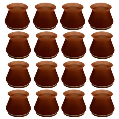 16-Piece Silicone Furniture Leg Protector Kit – Anti-Scratch & Noise Reduction