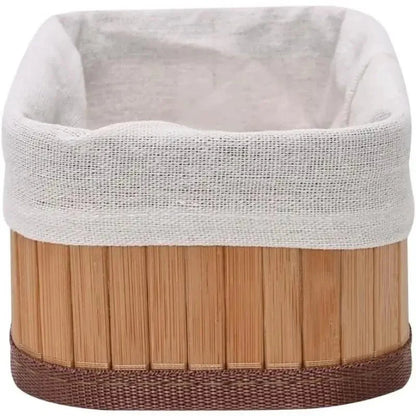 Set of 3 Bamboo Storage Baskets – Eco-Friendly Home Organizer for Kitchen, Living Room and Bathroom