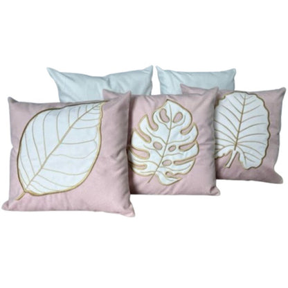 5-Piece Boho Chic Embroidered Pillow Cover Set
