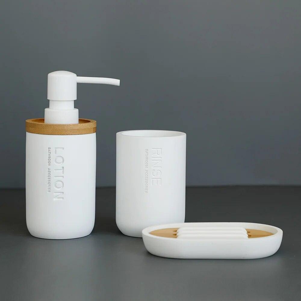 Bathroom Elegance Set (4 Pieces) – Modern Luxury Bath Accessories