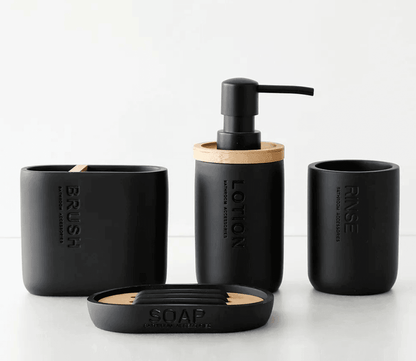 Bathroom Elegance Set (4 Pieces) – Modern Luxury Bath Accessories