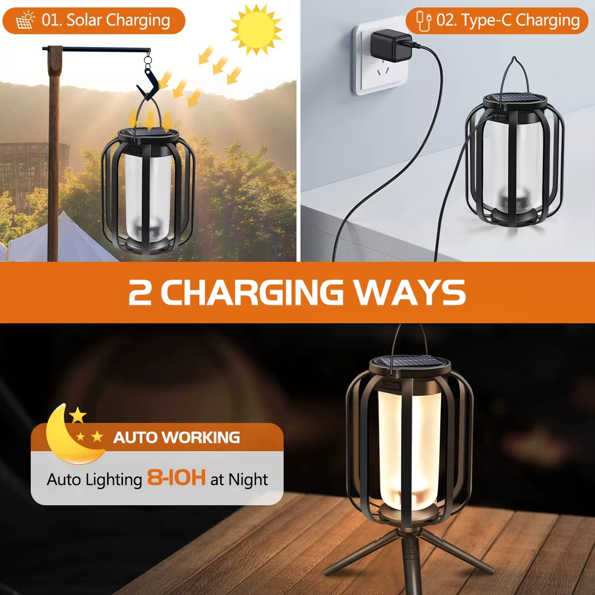 FlameGlow | Always light, even without a power outlet or sunlight