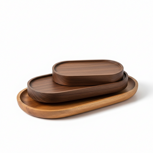 Premium Wooden Serving Tray – Rustic Kitchen & Elegant Table Presentation