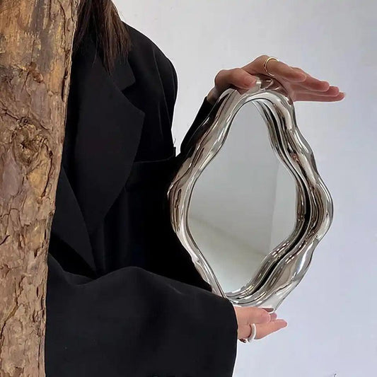 Organic-Shaped Table Mirror