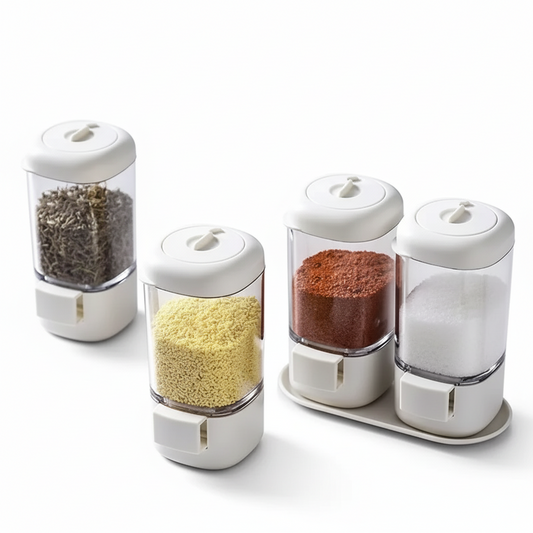Seasoning Dispenser with Quantity Control – Smart Kitchen Spice Organizer