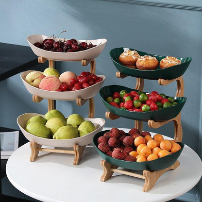 Handcrafted Wooden Fruit Basket – Rustic Storage Bowl for Kitchen, Dining & Decorative Use