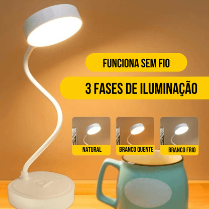Flexible LED Desk Lamp – Adjustable Reading Light with Eye Protection for Study & Office