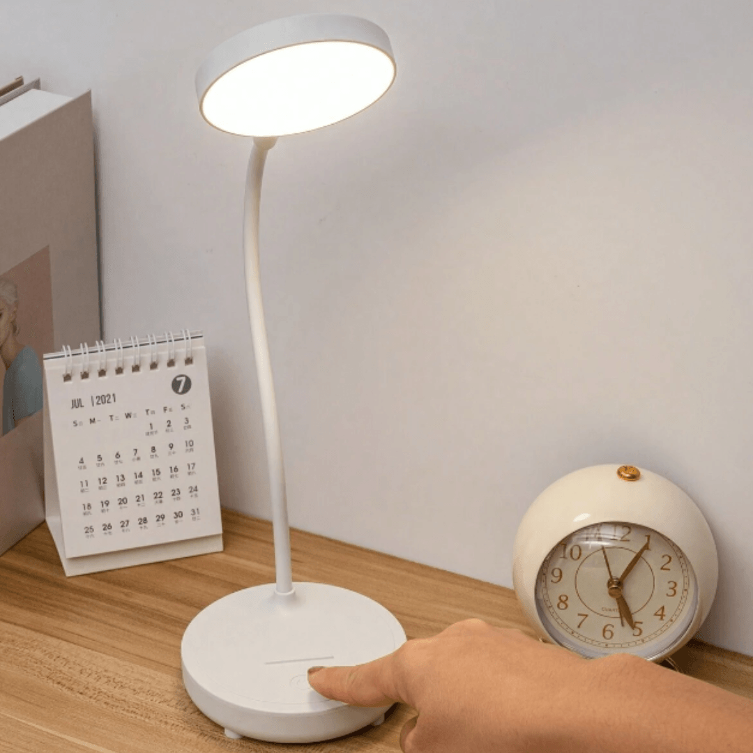 Flexible LED Desk Lamp – Adjustable Reading Light with Eye Protection for Study & Office