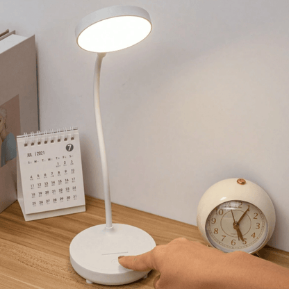 Flexible LED Desk Lamp – Adjustable Reading Light with Eye Protection for Study & Office