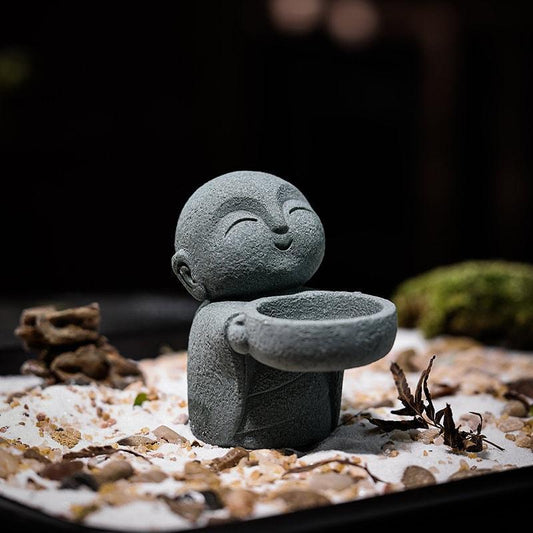 Zen Monk Candle Holder