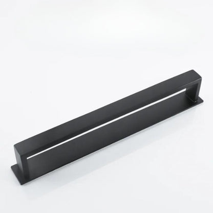 Black Bathroom Towel Holder – No-Drill Wall Mounted Organizer for Towels & Clothes