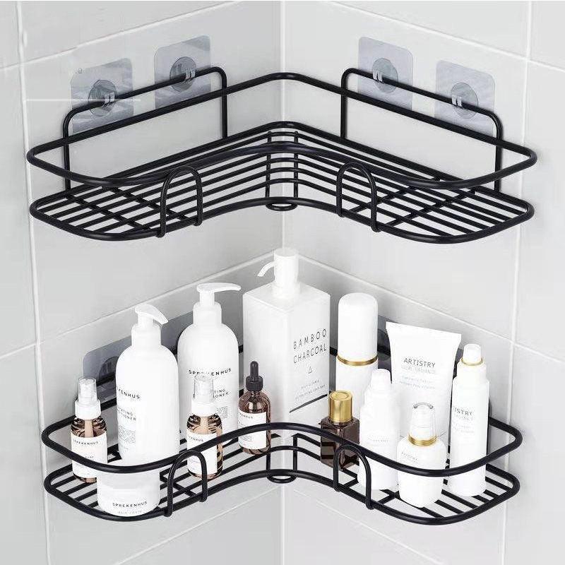 Corner Shower Shelf Organizer – Space-Saving Aluminum Bathroom Storage Rack for Small Bathrooms