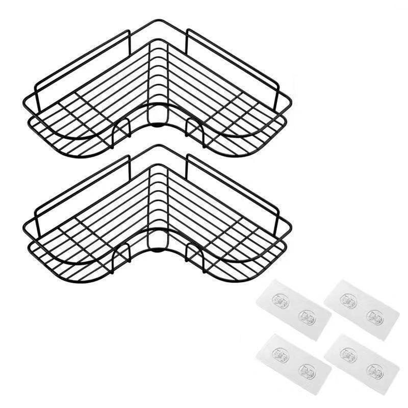 Corner Shower Shelf Organizer – Space-Saving Aluminum Bathroom Storage Rack for Small Bathrooms