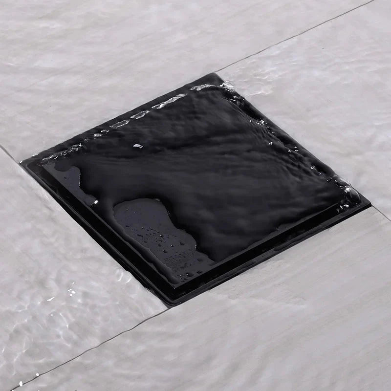 Hidden Cover Anti-Odor Floor Drain 10x10 – Stainless Steel Shower Drain with Odor Prevention