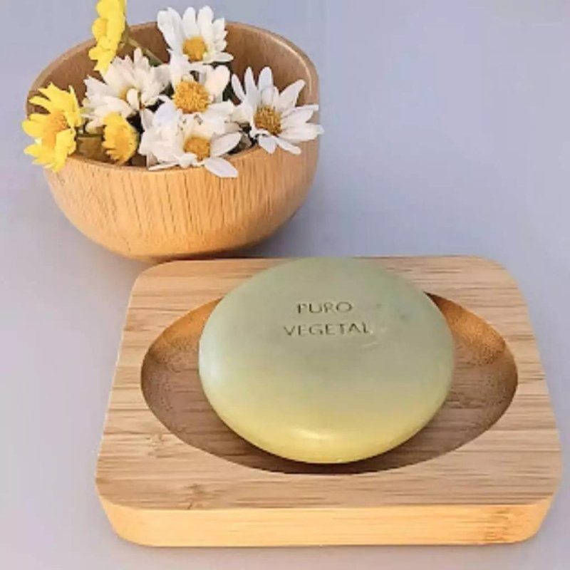 Natural Bamboo Soap Dish – Eco-Friendly Wooden Holder for Bar Soap, Anti-Slip & Durable