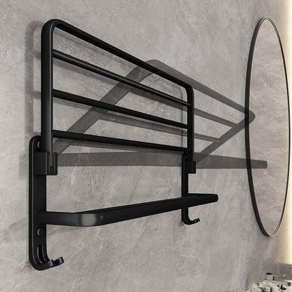 Foldable Bathroom Towel Holder – Space Saving Stainless Steel Wall Rack for Modern Bathrooms