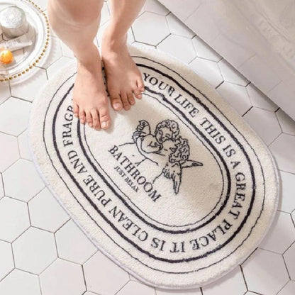 Soft & Non-Slip Antimicrobial Bathroom Rug – Quick Dry Absorbent Bath Mat for Shower & Home Use