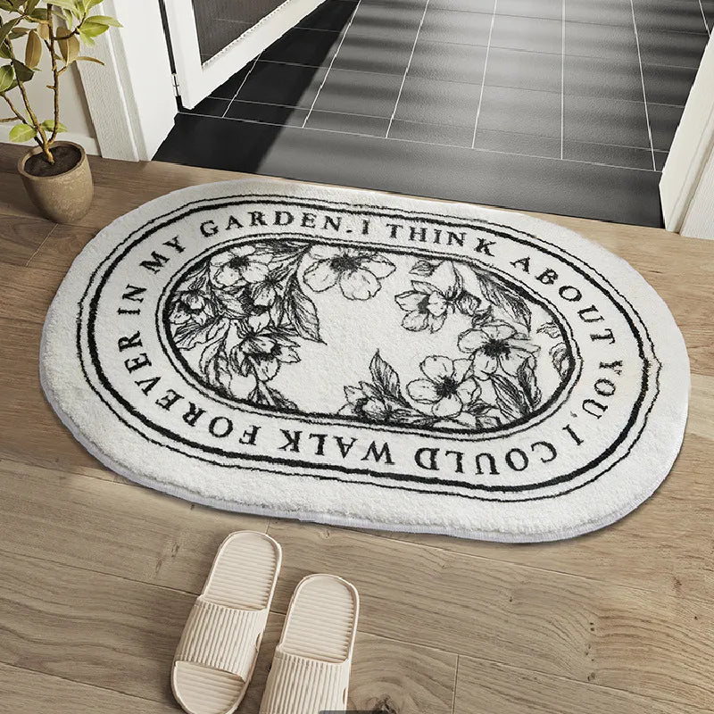 Soft & Non-Slip Antimicrobial Bathroom Rug – Quick Dry Absorbent Bath Mat for Shower & Home Use