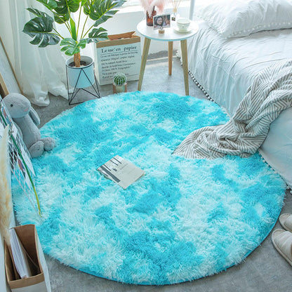 Decoreto™ Plush Round Rug – Ultra Soft Living Room & Bedroom Anti-Slip Carpet